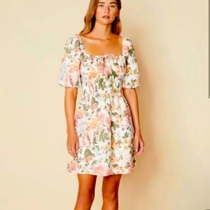 Faithfull the Brand puff sleeve dress